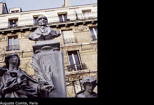 Statue of Auguste Comte, Paris, France